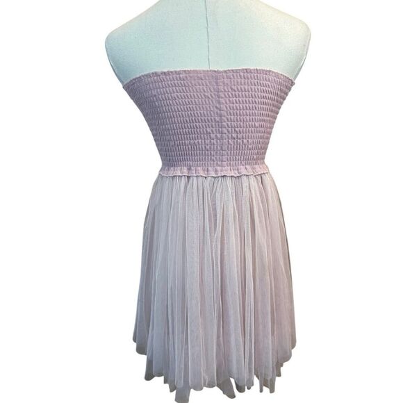 BOHO Y2K Coquette Baby Doll Tube Top Pink Balletcore Fairy Whimsical Size XS - Picture 5 of 11